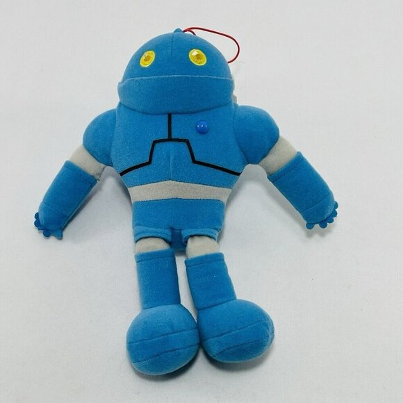 Sega Toys Anpanman Nanda Runda Plush Strap Cord Blue Robot Big Anime Japan Hang - Picture 5 of 12
